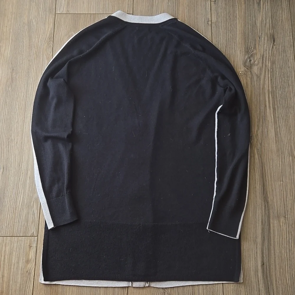 ATM Anthony Thomas Melillo Silk, Wool, And Cashmere Blend Colorblock Cardigan